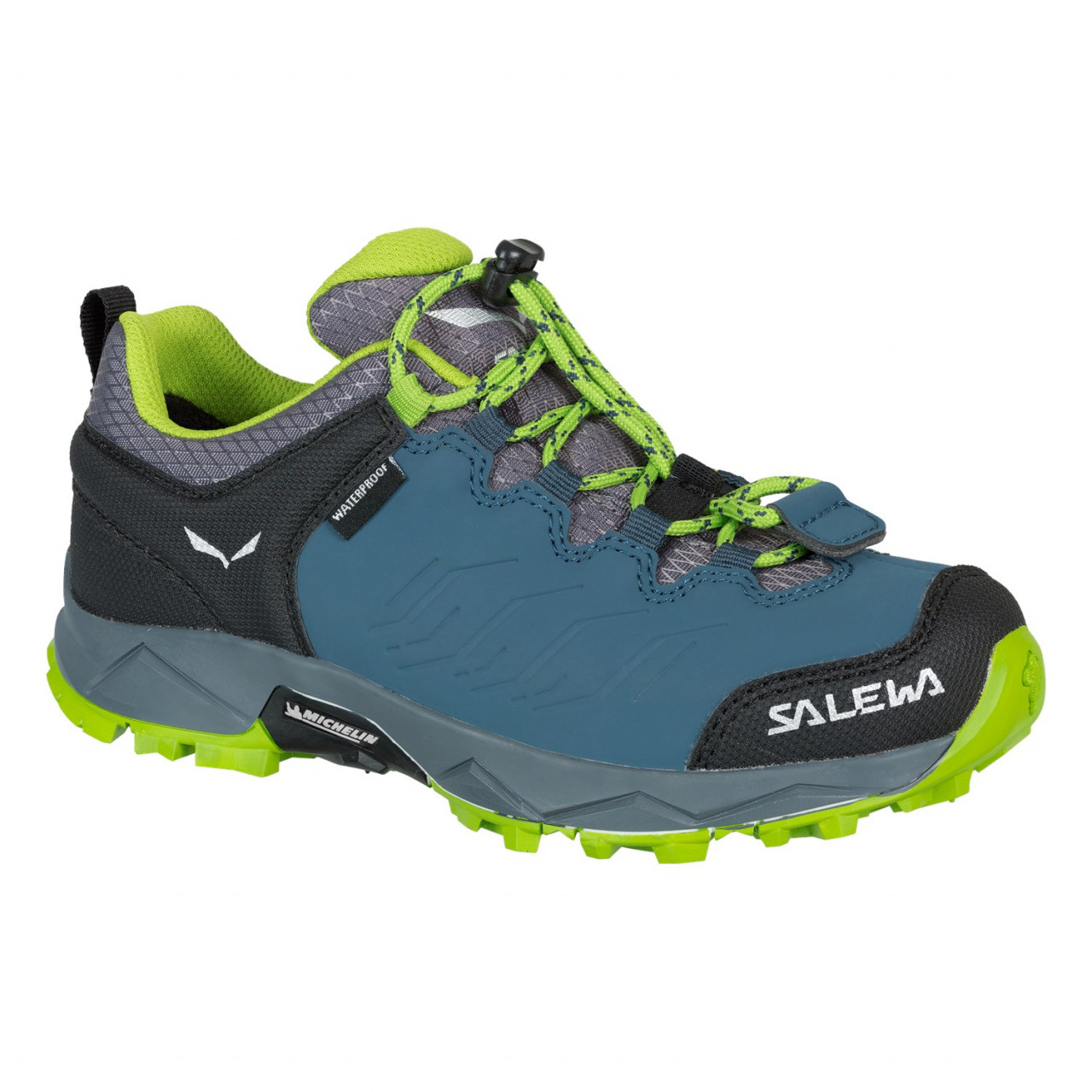 Tênis de caminhada Salewa Mountain Trainer Waterproof Criança Azuis 918LFHNTX